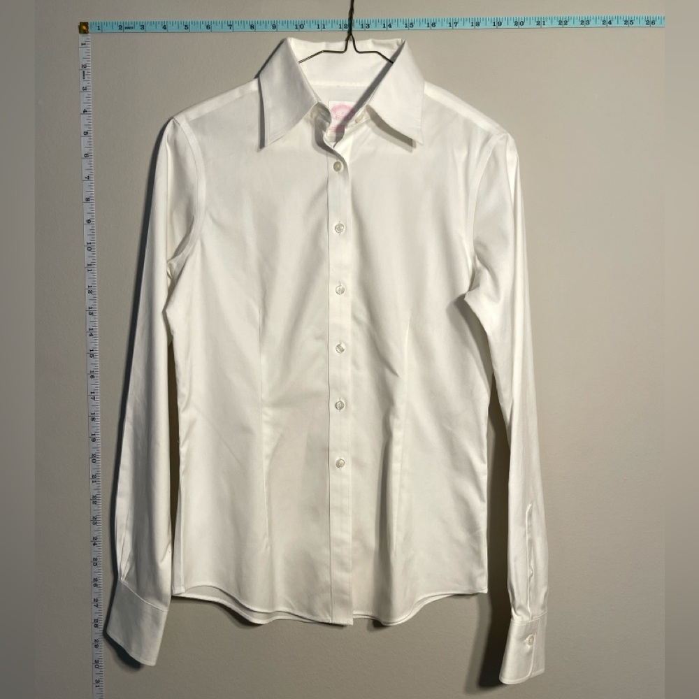 Brooks Brother's Womens Tailored Fit White Button Down